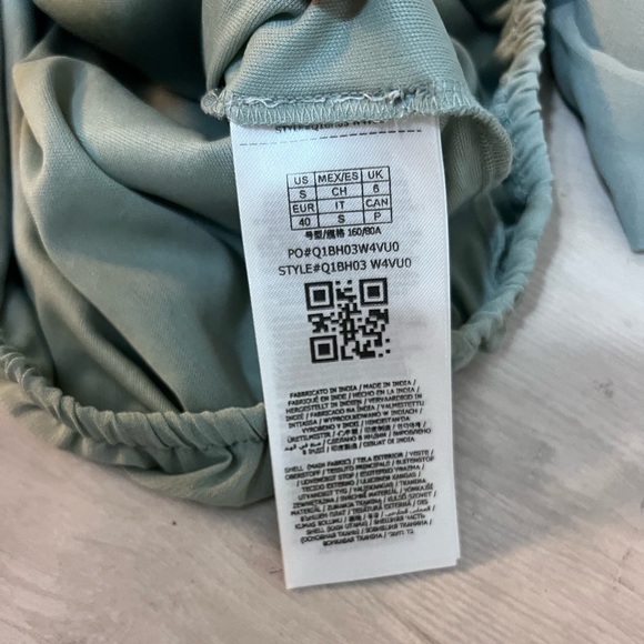 NWT Guess LS Hale Off Shoulder Top Mineral Gray Long sleeve Sheer - Picture 7 of 7